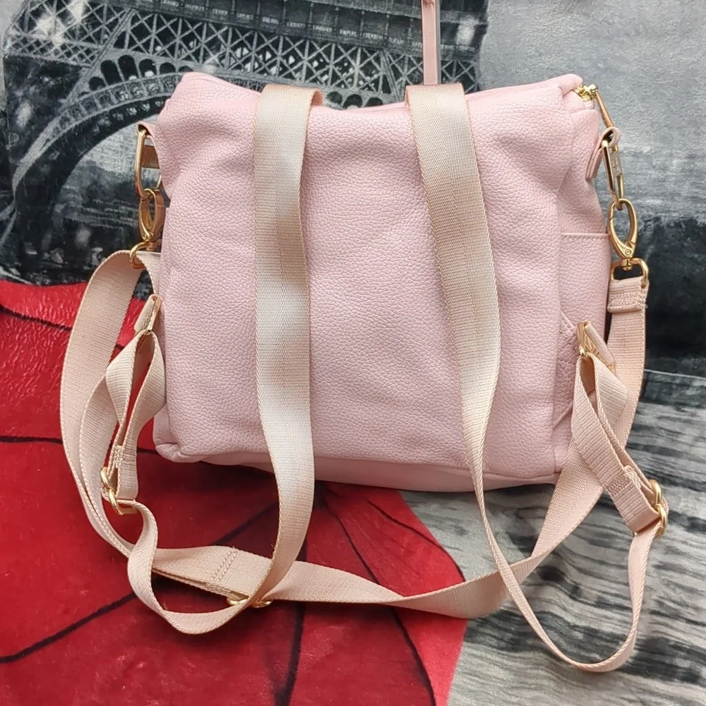 Fawn Pink Diaper Vinyl Backpack
